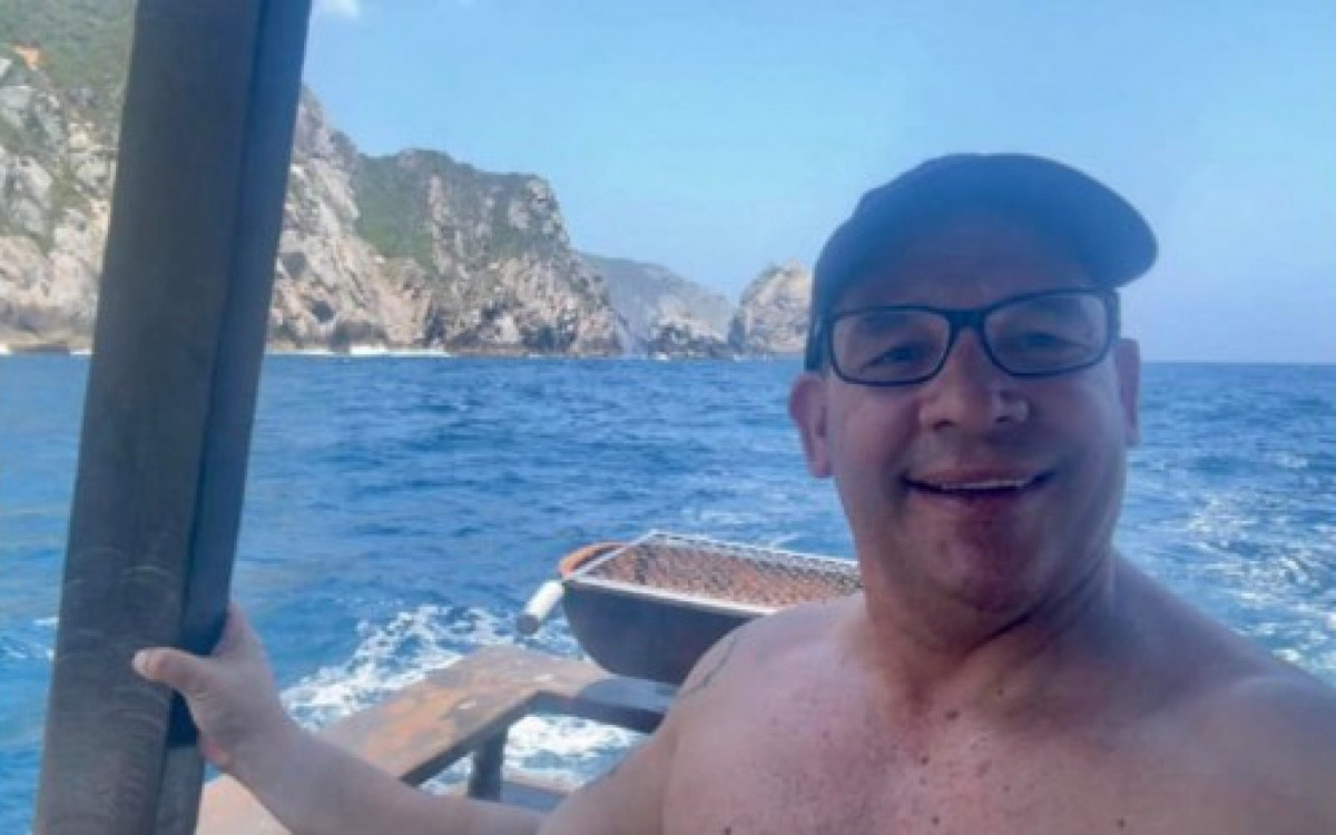 Marcelo Magno em dia de pesca