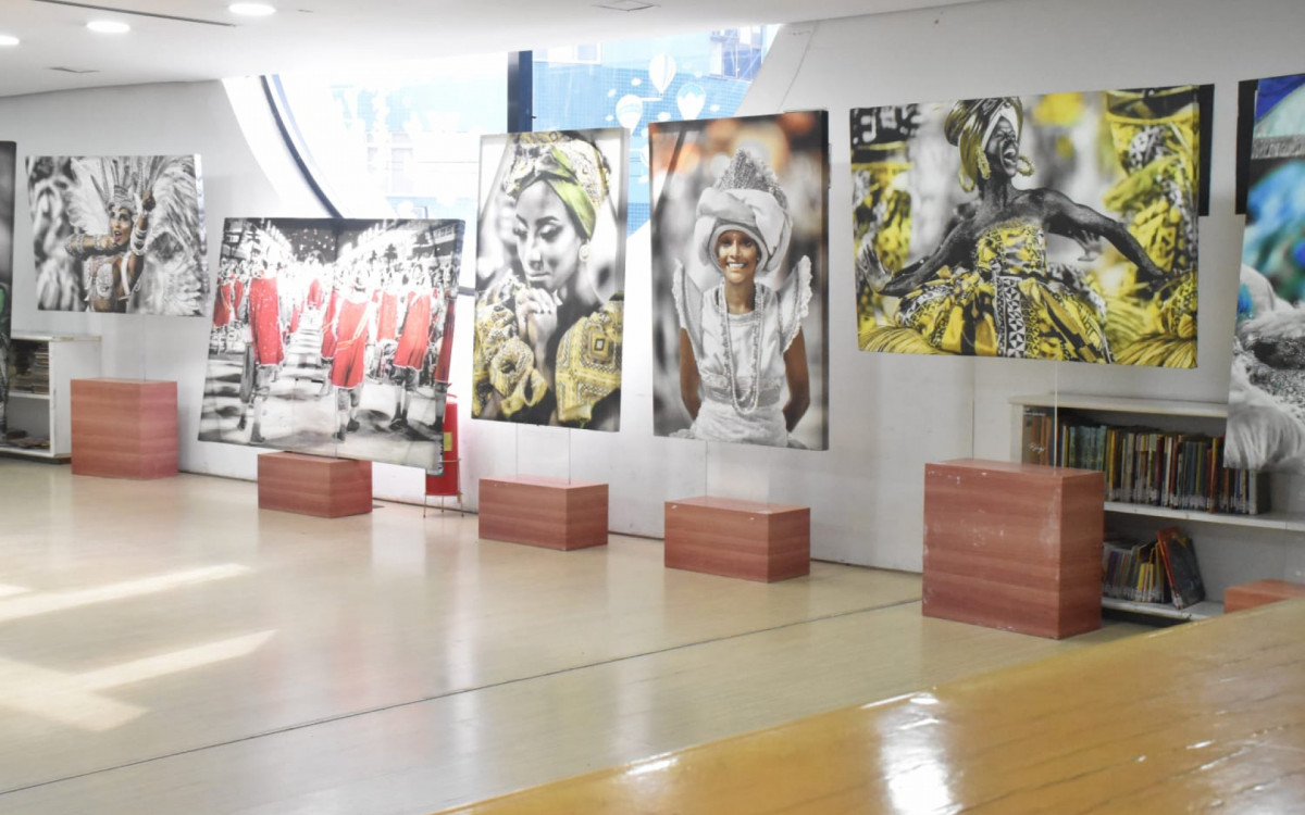 Exposição de carnaval é inaugurada em biblioteca de Caxias