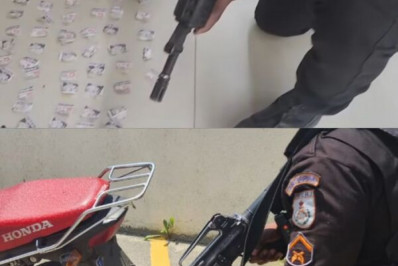 PMs do 26º BPM detêm suspeito de tráfico e apreendem motocicleta em Corrêas