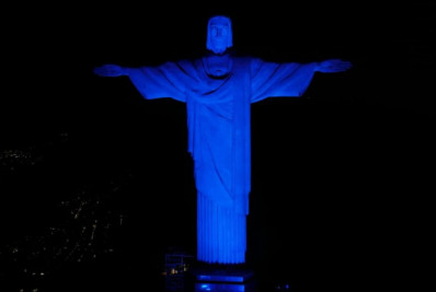 Cristo Redentor será iluminado de azul para alertar contra câncer de próstata