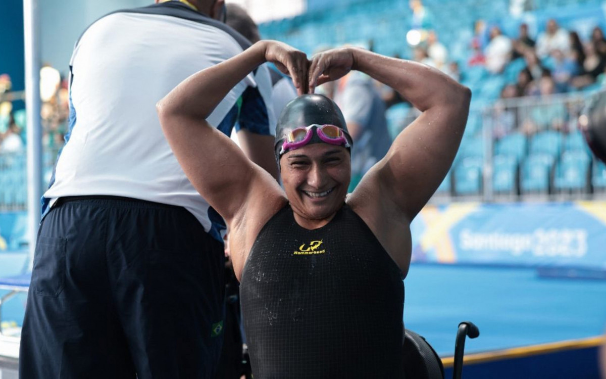 Nadadora Patrícia Santos fatura primeiro ouro do Brasil no Parapan 