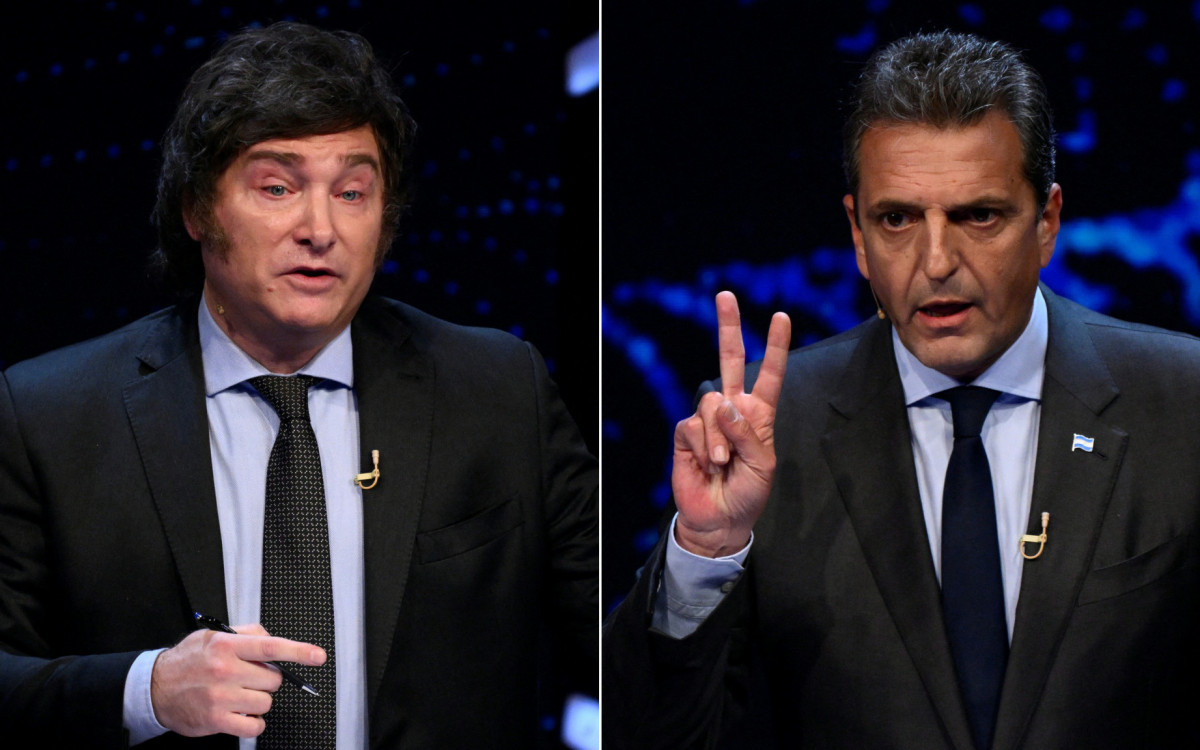 Sergio Massa e Javier Milei