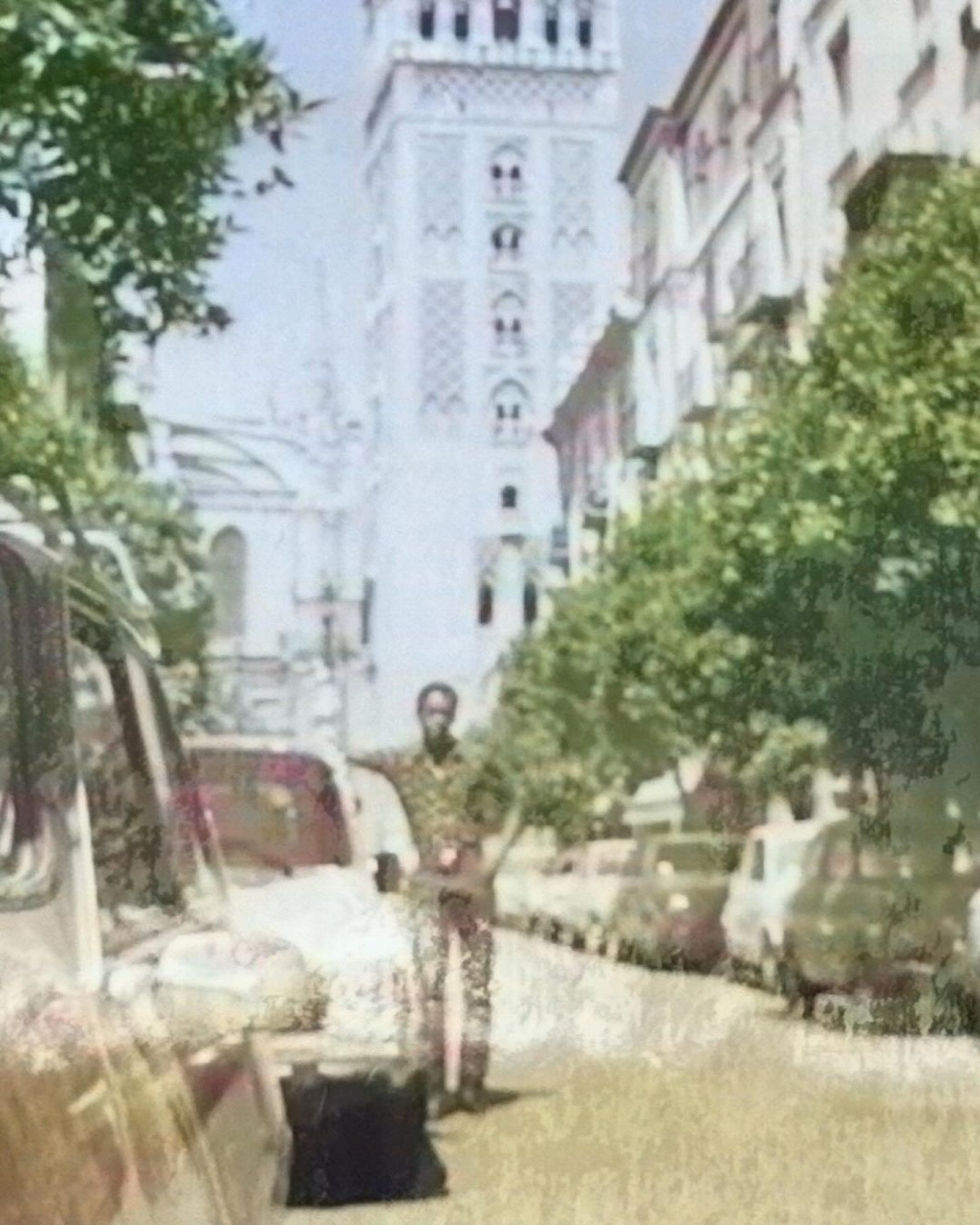 Iza reproduz fotos de quando o pai visitou a Espanha, em 1984 - Reprodução/Instagram