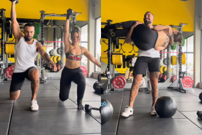 Personal trainer de Mel Maia posta vídeo fofo com atriz e web aposta em romance