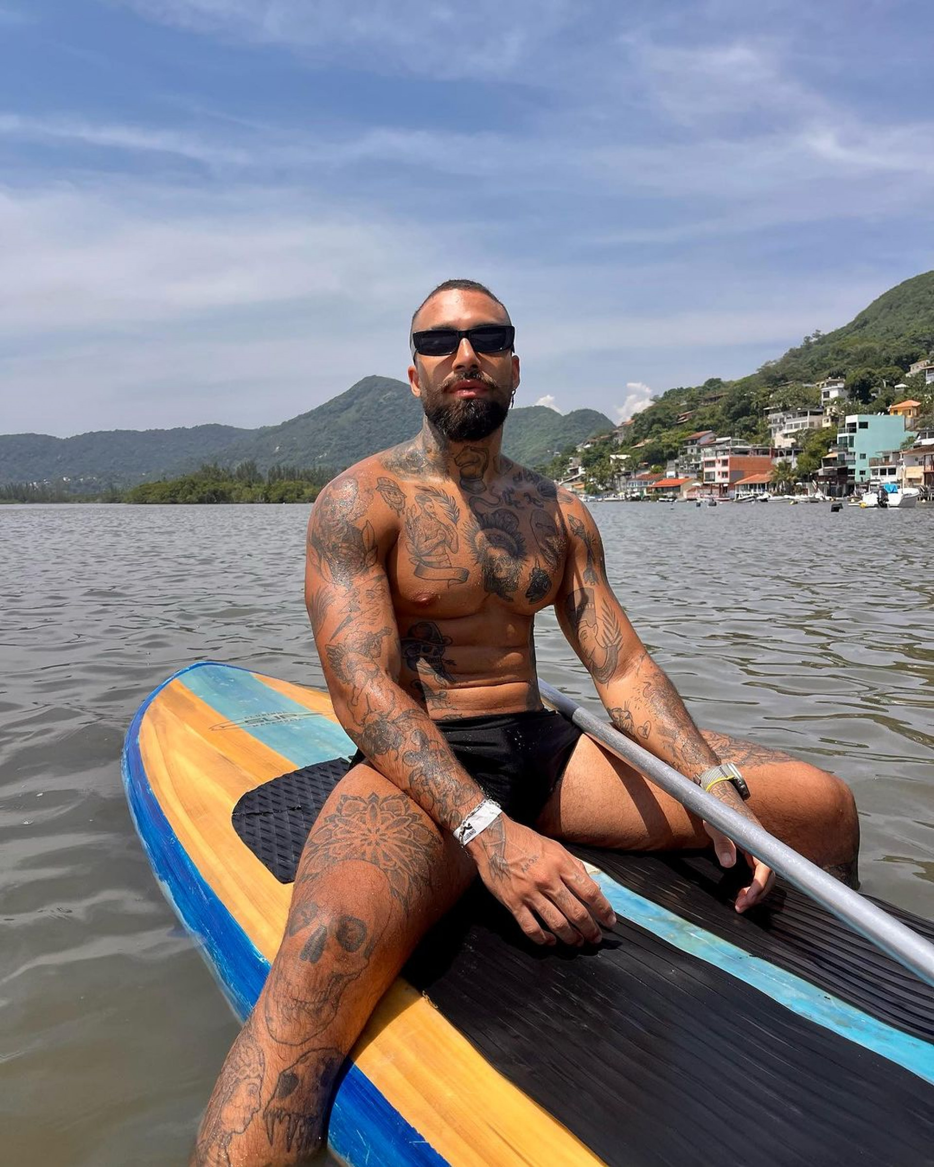 Gabriel Sol, personal de Mel Maia - Reprodução