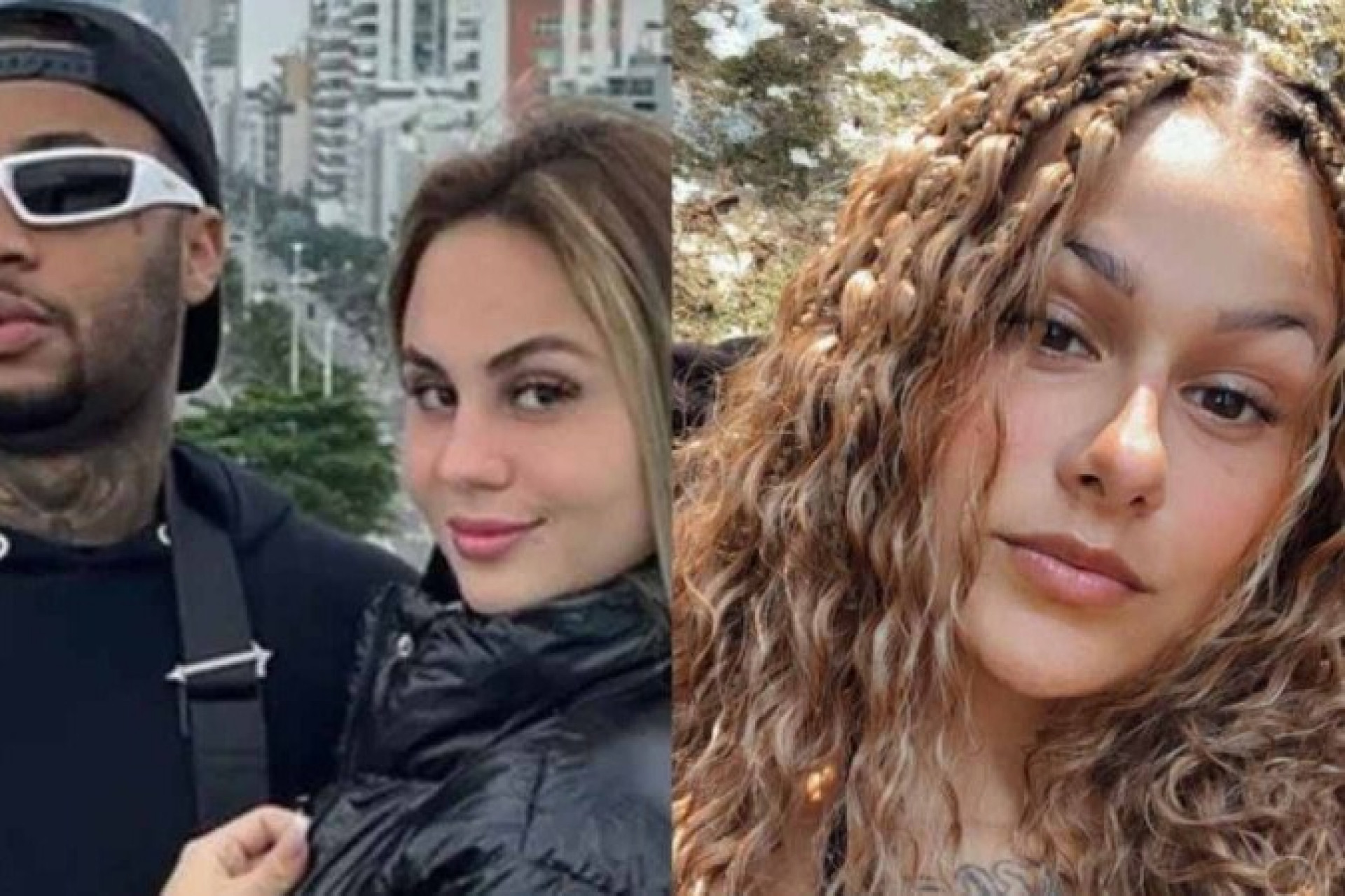 Orochi e Lara Jucá/Yasmin, a pivô da separação do casal - Foto: Reprodução