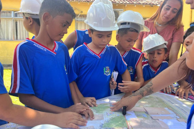 Programa ‘Urbanista por Um Dia’ chega à escola em São José de Imbassaí