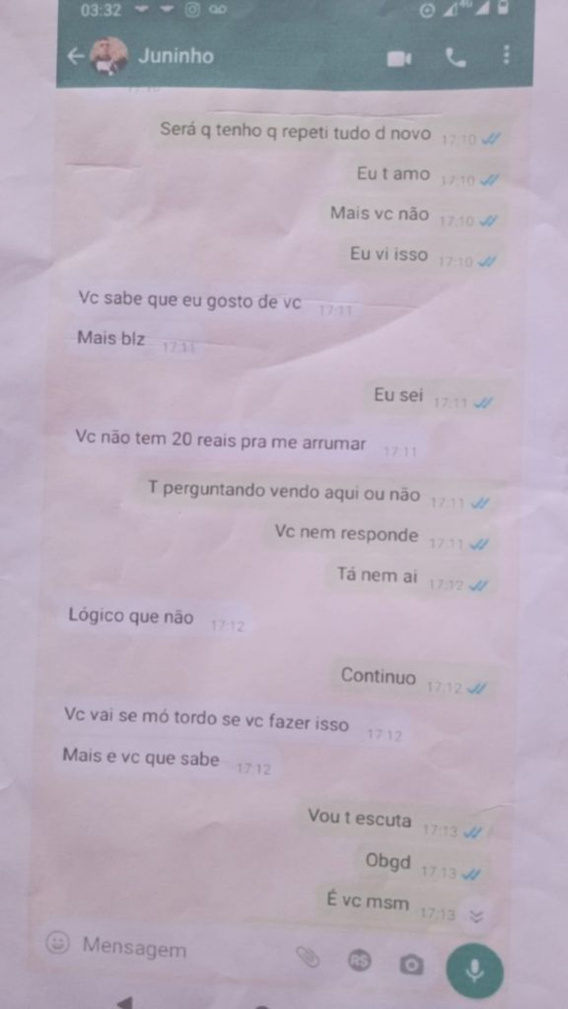 Filha descobre caso entre pai e marido e expõe prints e vídeos na internet - Foto: Reprodução