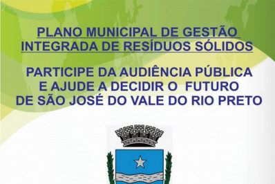 São José realiza audiência pública e consulta do Plano Municipal de Resíduos Sólidos