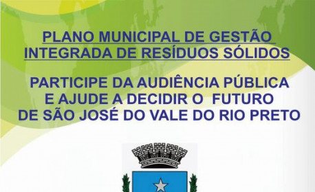 SEMANA MUNICIPAL DE MEIO AMBIENTE 2022 - Prefeitura Municipal de São José  do Vale do Rio Preto