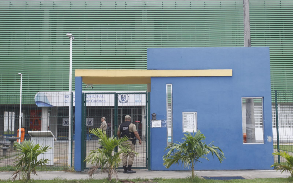 Briga entre alunos aconteceu dentro da Escola Municipal Cívico-Militar - Reginaldo Pimenta/Agência O DIA