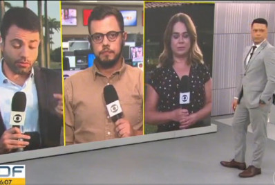 Vídeo! Repórter da TV Globo comete gafe ao vivo e apresentador tira sarro da situação