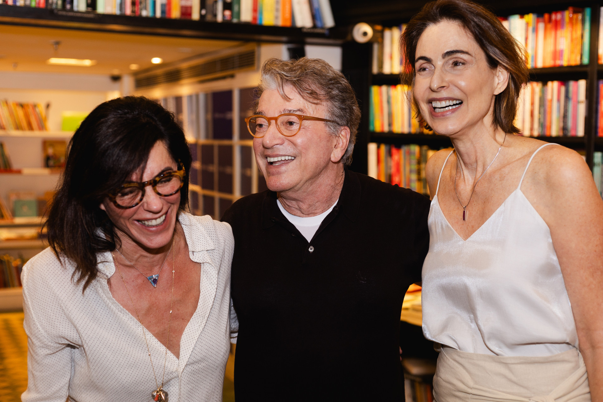 Christiane Torloni, Edney Silvestre e Silvia Pfeifer - Almedina Brasil / Divulgação