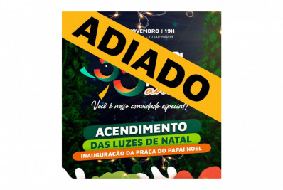 Cerimônia de inauguração da árvore de Natal em Guapimirim é adiada