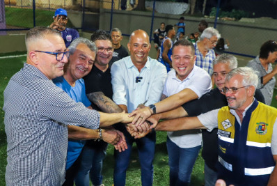População prestigia inauguração da Arena Vila Ruth e do Complexo Esportivo do Morro do Embaixador