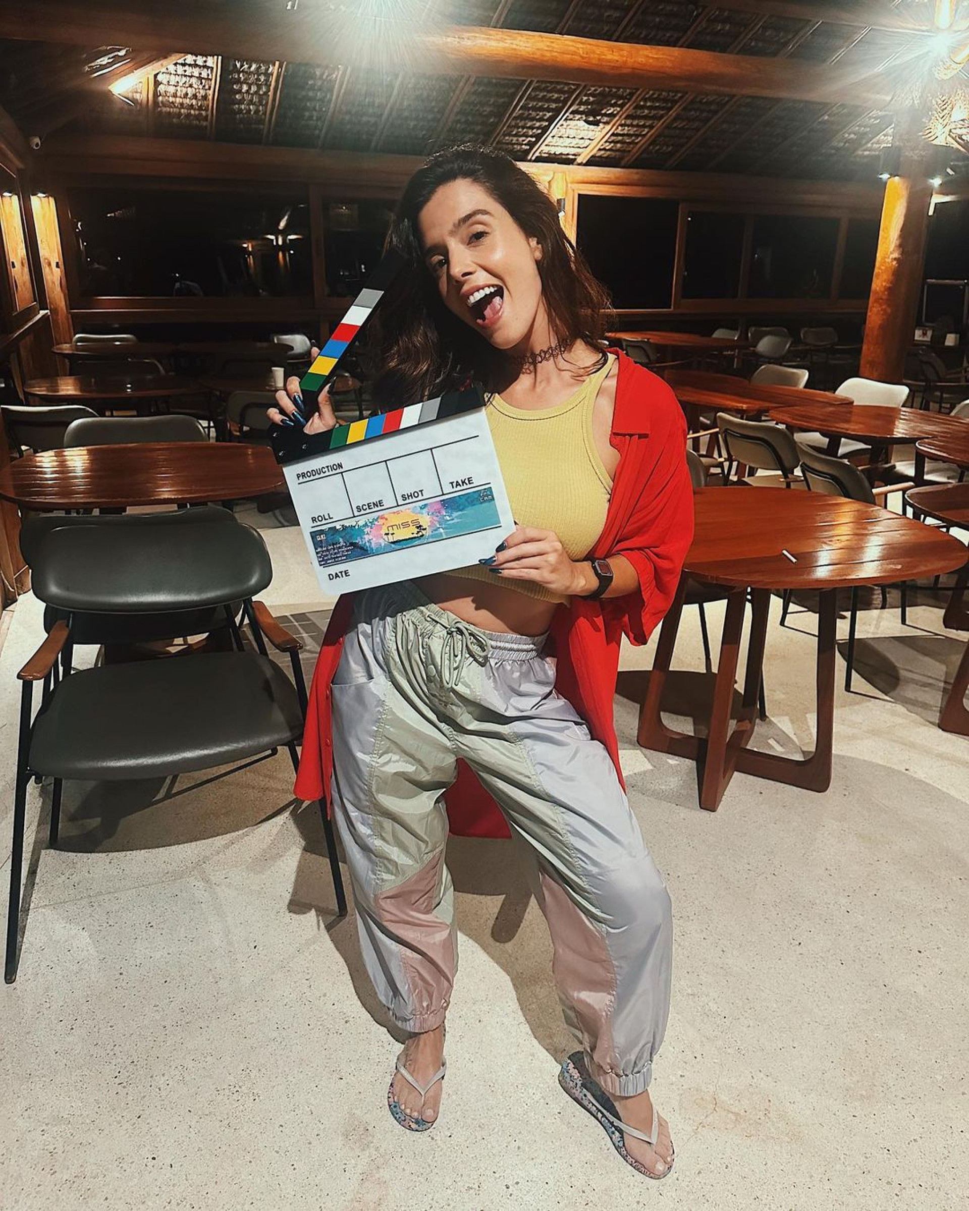 Giovanna Lancellotti postou os bastidores do filme 'Missão Porto Seguro' - Reprodução/Instagram