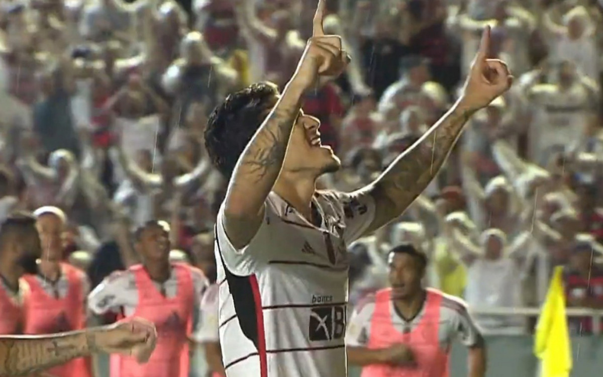 Pedro marcou na vitória do Flamengo sobre o América-MG no Parque do Sabiá