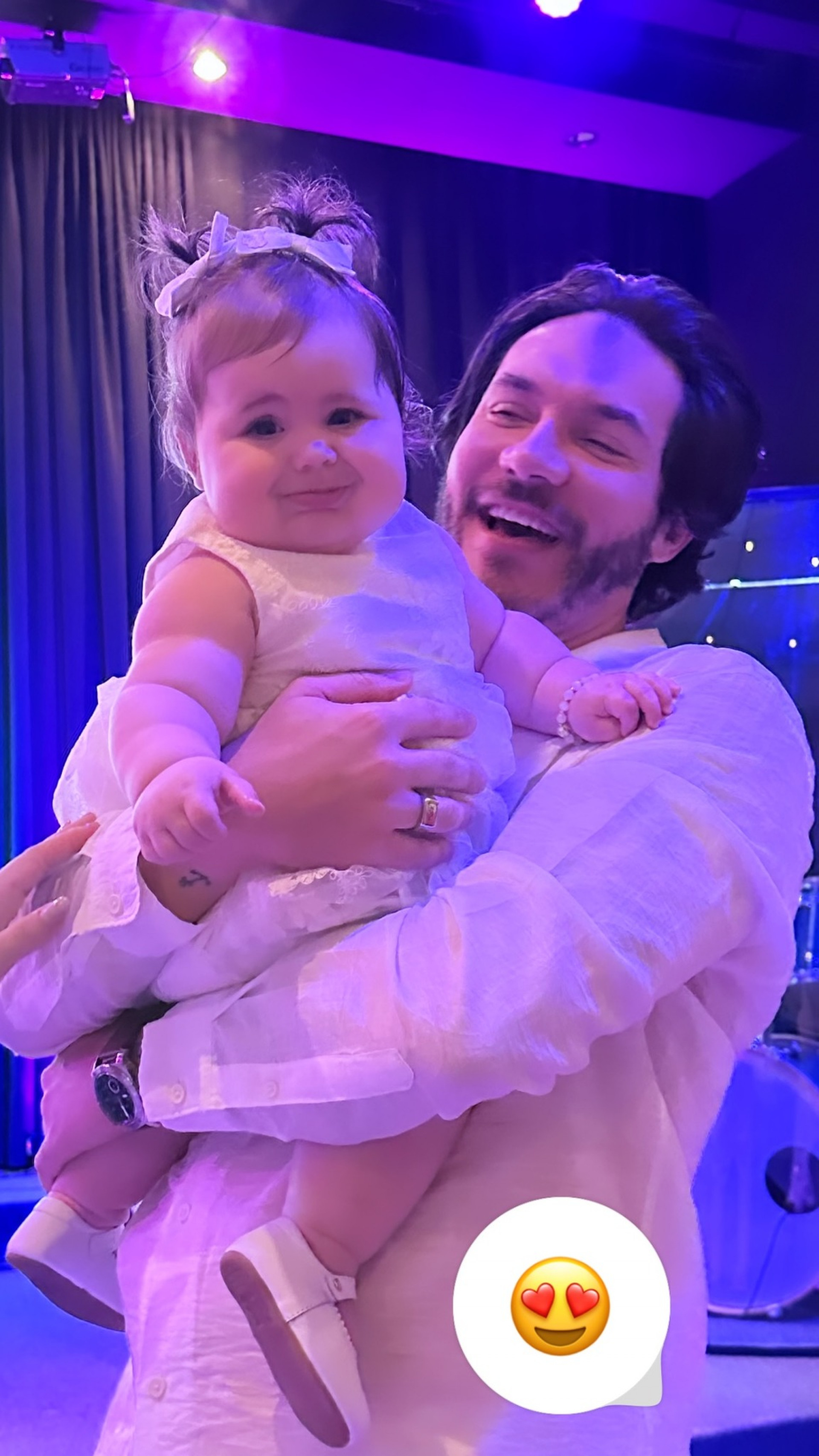 Viih Tube, Eliezer e a filha, Lua di Felice, batizam juntos  - Reprodução / Instagram