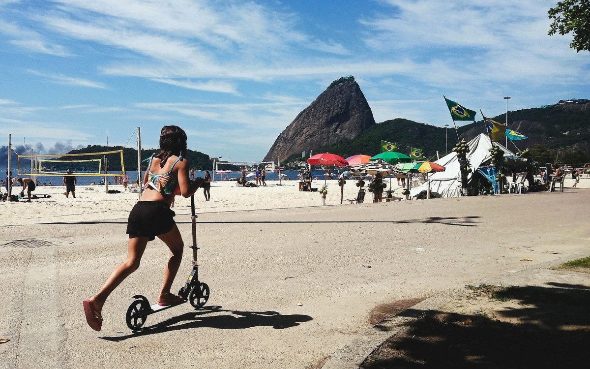 Foto da Praia do Flamengo, retratando o estilo carioca, também foi selecionada  - Ana Paula Lima Modesto