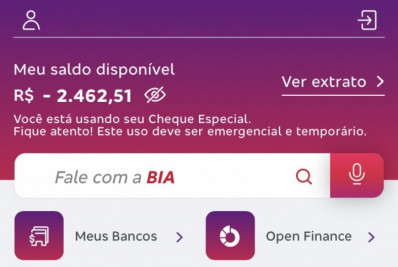 Clientes do Bradesco amanhecem com saldo negativo e questionam banco