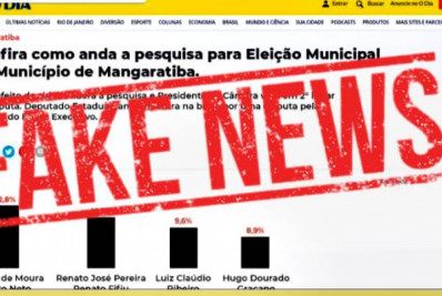 Postagem usa nome de O Dia para divulgar fake news sobre eleição em Mangaratiba