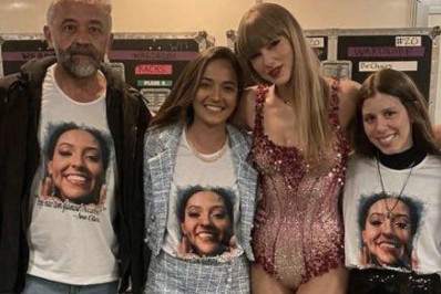 Taylor Swift tira foto ao lado da família de Ana Clara Benevides em camarim