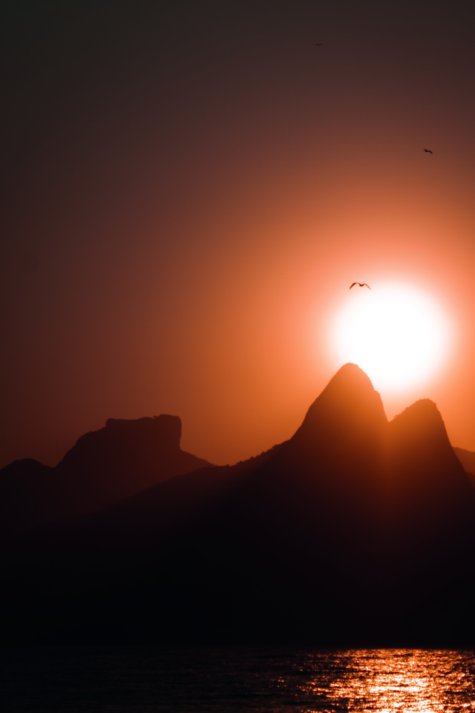 Fotógrafo flagrou entardecer no Arpoador 