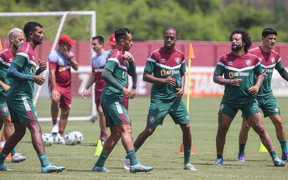 Jogadores do Fluminense em treino - Marcelo Goncalves / Fluminense