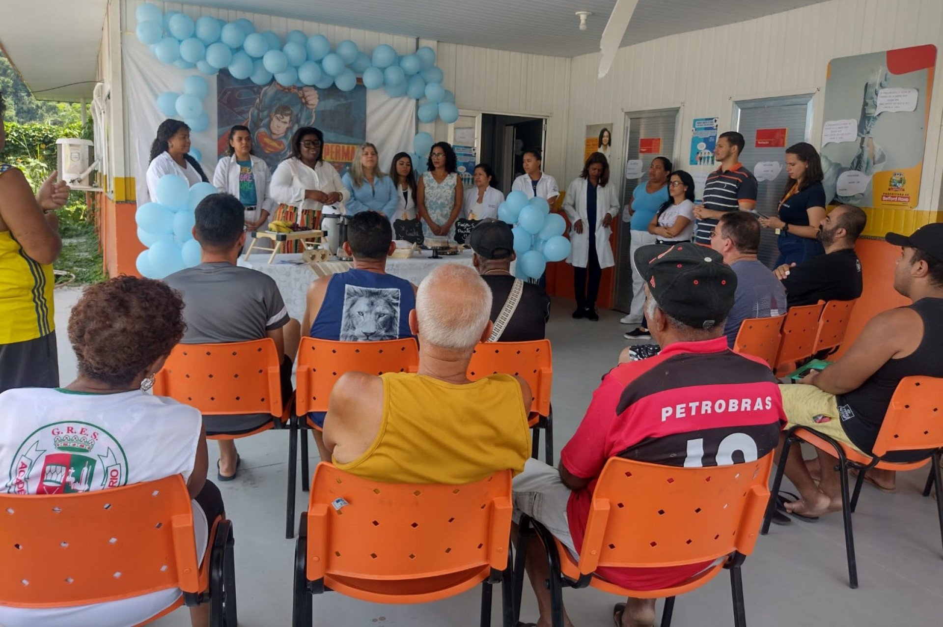 A Unidade de Saúde da Família José Venâncio (USF - Zé Cabeção) promoveu atividades referentes ao mês de prevenção ao câncer de próstata - Rafael Barreto / PMBR