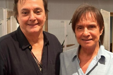 Fábio Jr. ensaia com Roberto Carlos e vibra: 'Dia inesquecível'