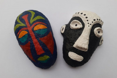 Casa de Cultura Bento Costa Júnior recebe oficina de máscaras africanas em papel machê com Saruê Brasil