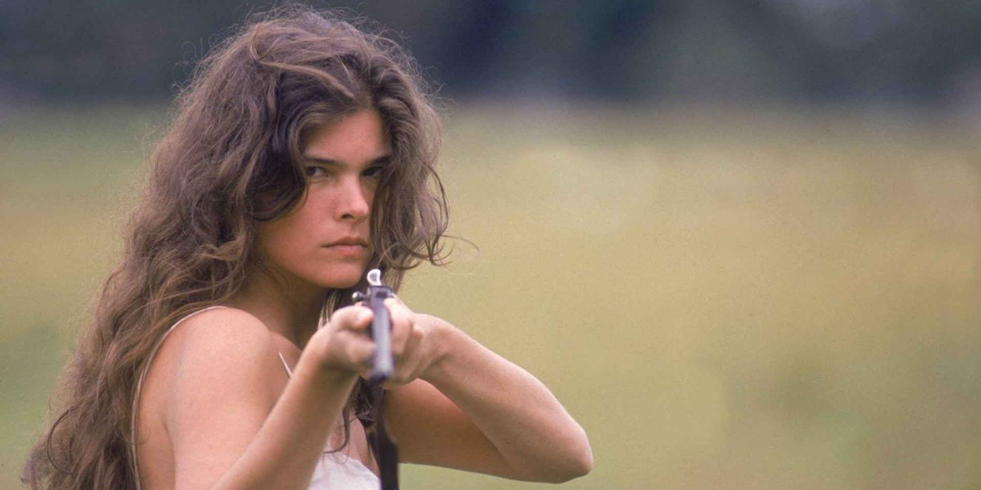 Cristiana Oliveira interpretando Juma na primeira versão da novela Pantanal exibida originalmente pela Rede Manchete - foto de arquivo