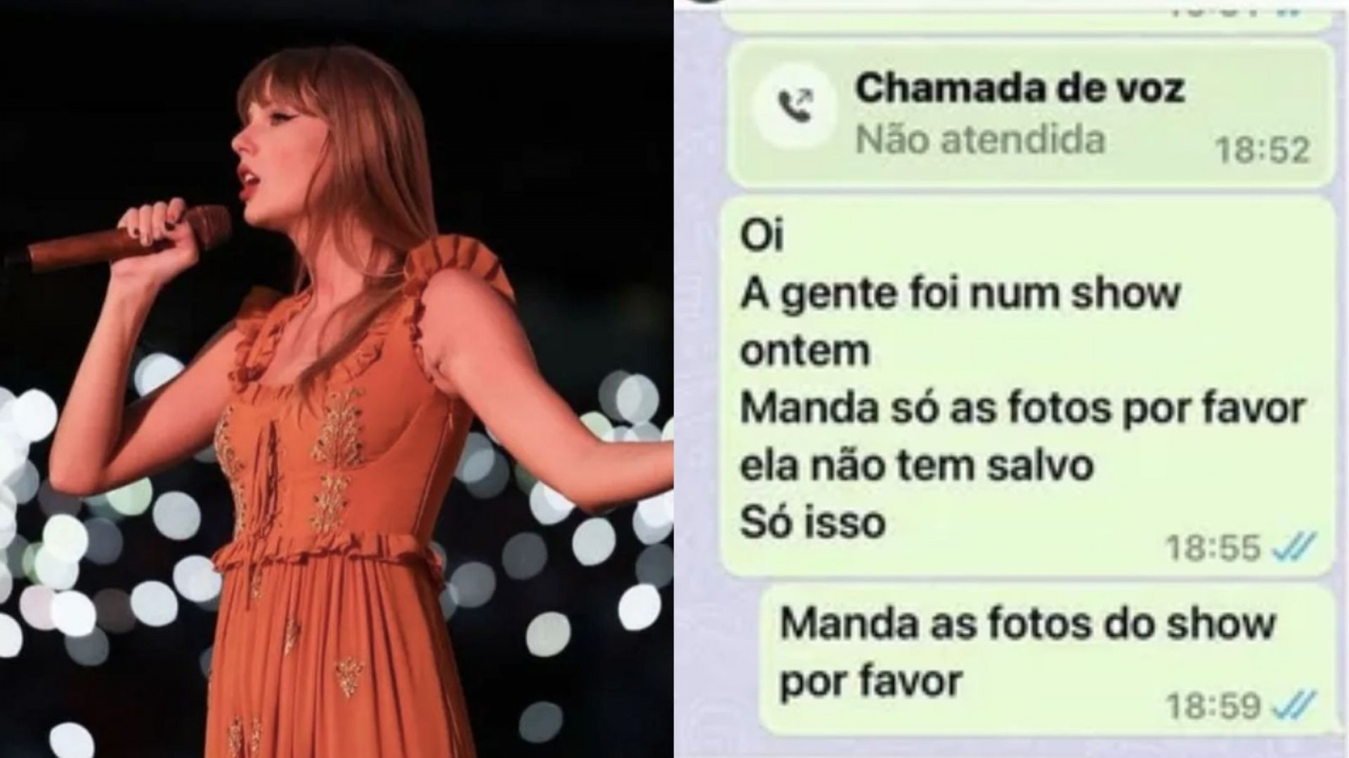 Fã de Taylor Swift recupera fotos do show da cantora após assalto em São Paulo - Reprodução / X