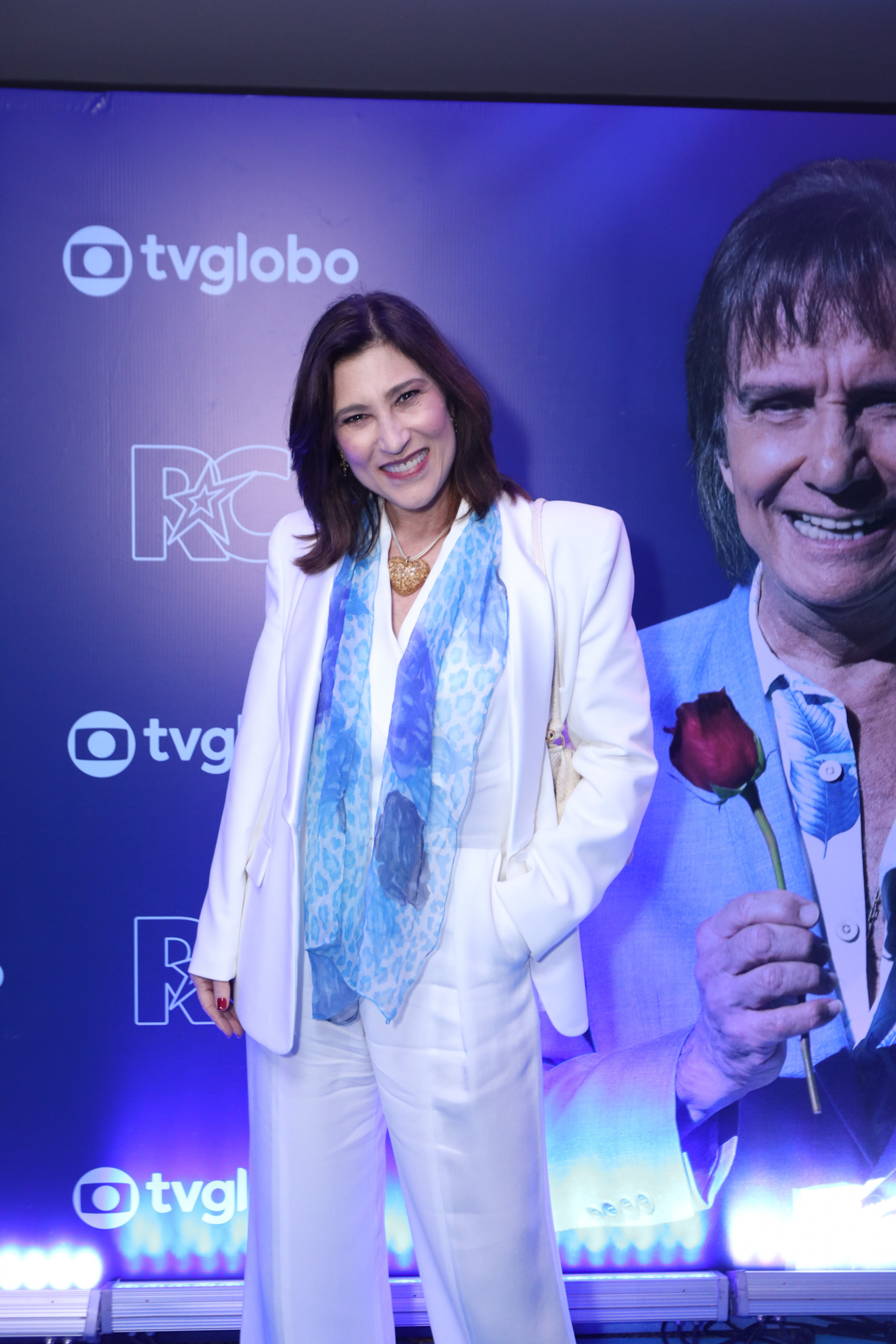 Beth Goulart na gravação do especial de fim de ano do Roberto Carlos - Santiago de Andrade/ Agnews