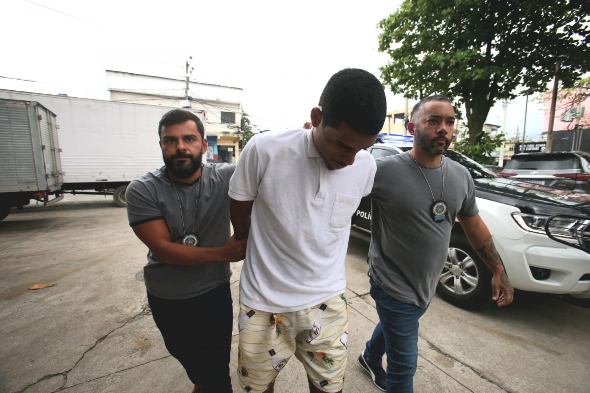 Kayky Alves de Araujo foi preso por policiais da 54ª DP (Belford Roxo) - Cleber Mendes / Agência O Dia