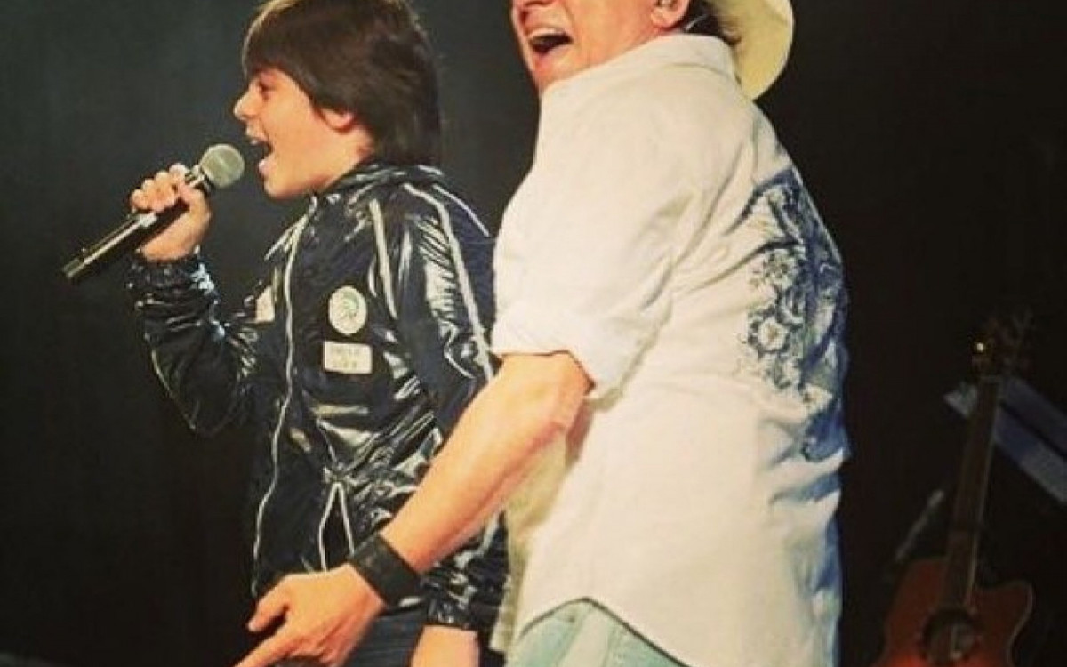 Enrico com o pai Chitãozinho - Reprodução/Instagram