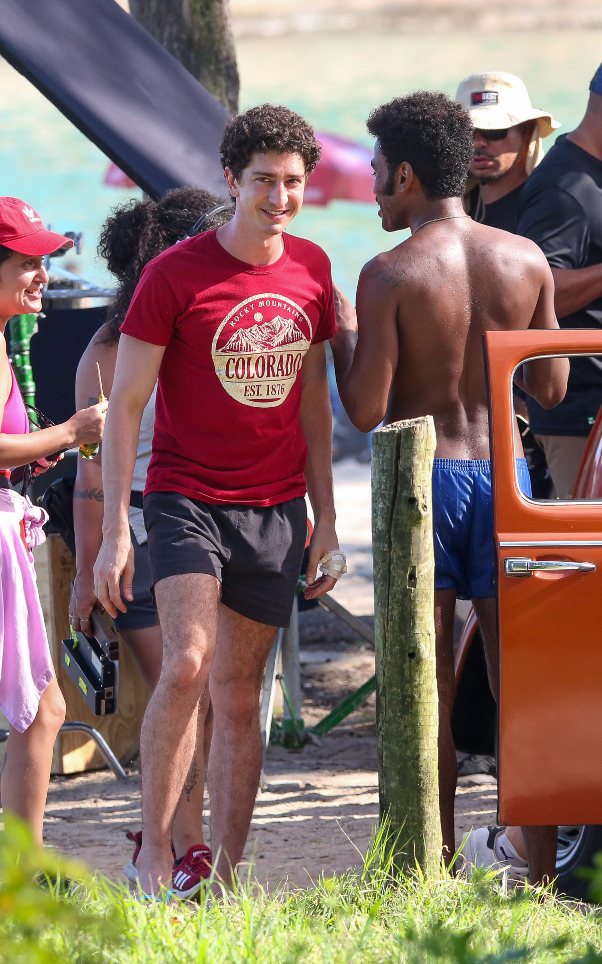 Ícarol Silva e Johny Massaro gravam cenas para série em Grumari - Dilson Silva/Ag.News