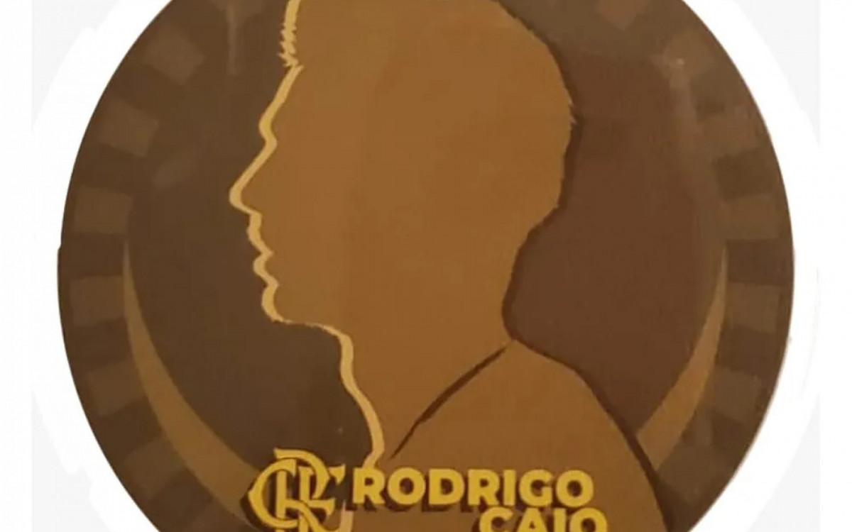Patch de Rodrigo Caio, que será estampado na camisa do zagueiro