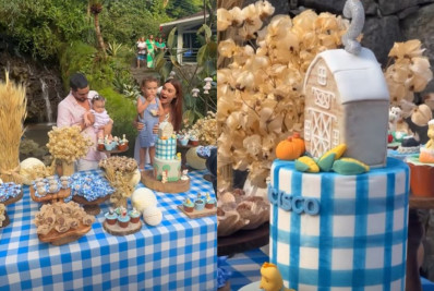 Thaila Ayala e Renato Góes comemoram aniversário de dois anos do filho mais velho