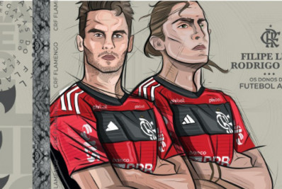 Filipe Luís e Rodrigo Caio terão patch especial na camisa do Flamengo em duelo com o Cuiabá