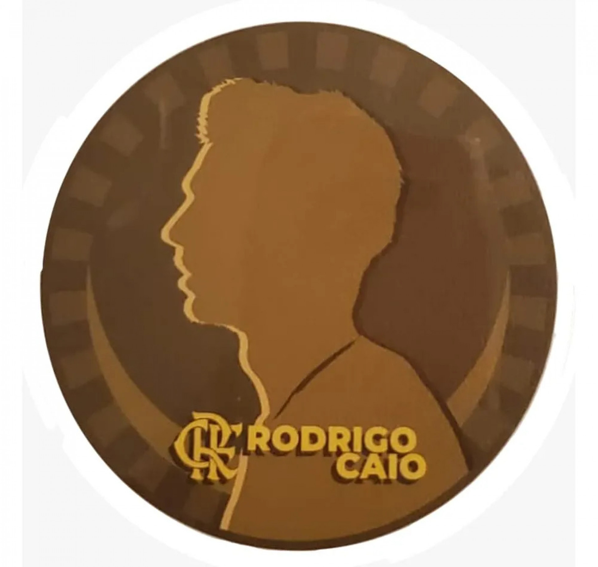 Patch de Rodrigo Caio, que será estampado na camisa do zagueiro - Reprodução