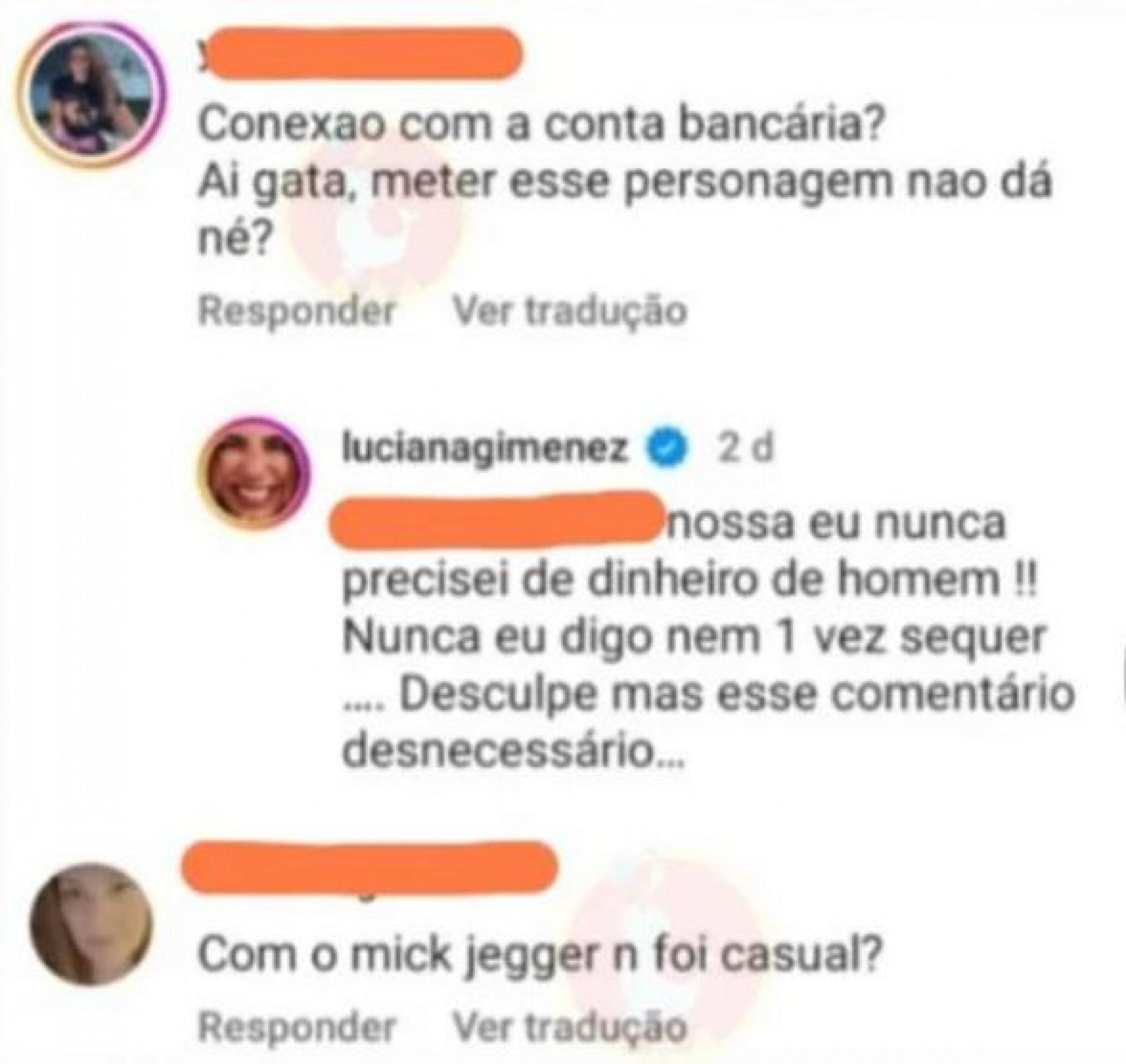 Luciana Gimenez não gostou das insinuações de que se interessaria somente pelo dinheiro dos homens que se relaciona - Foto: Reprodução