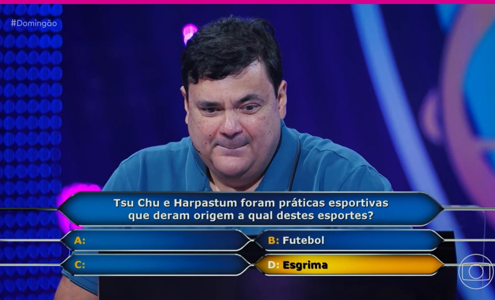 Luiz Pratines participa do quadro 'Quem Quer Ser um Milionário' - Reprodução de vídeo / TV Globo