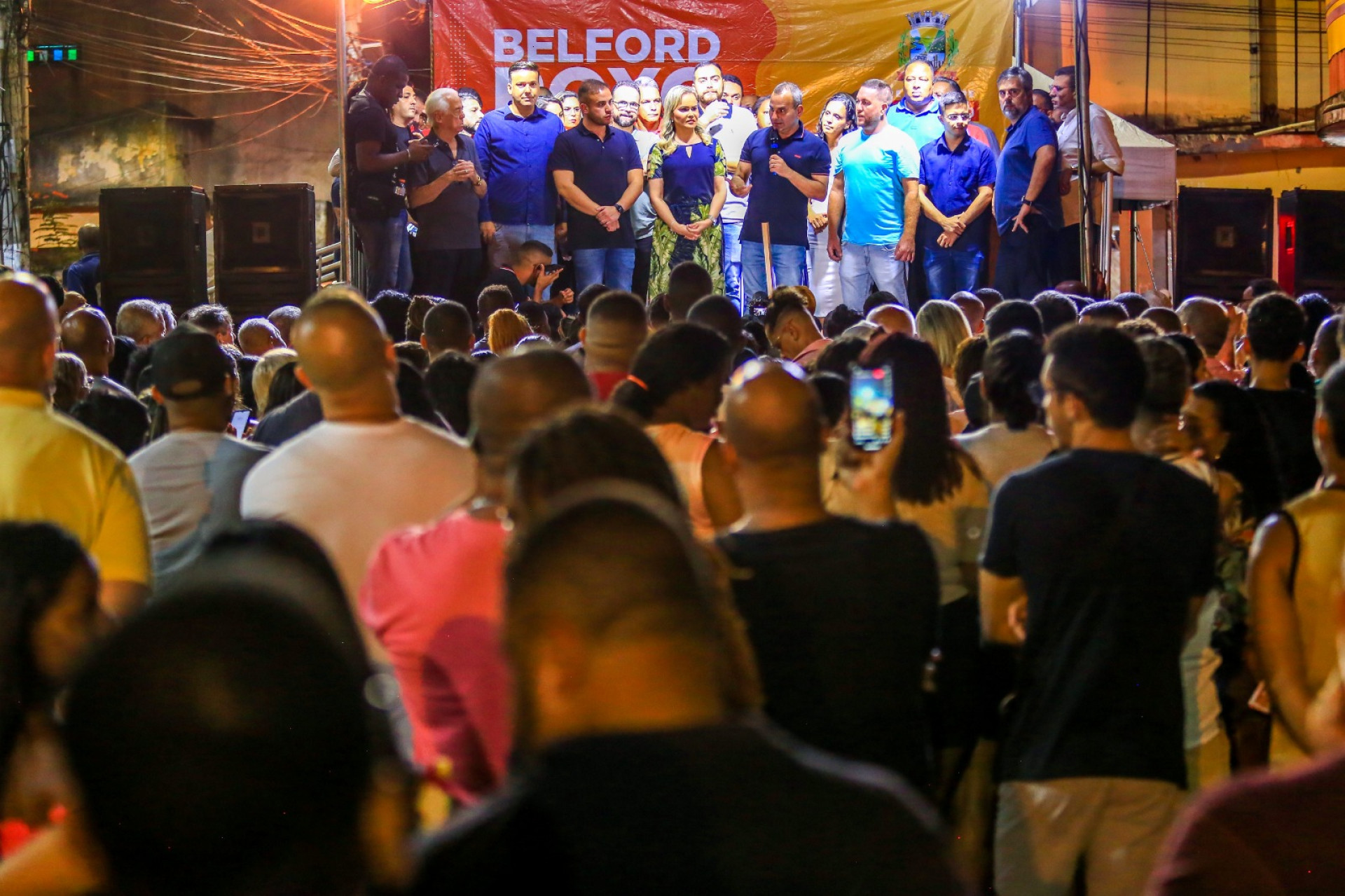 O prefeito Waguinho destacou os esfor&ccedil;os para ampliar a sa&uacute;de da cidade - Rafael Barreto/PMBR