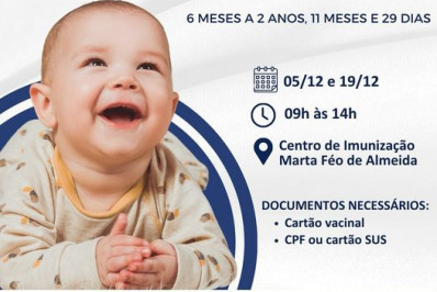 Prefeitura de Areal informa sobre vacinação de bebês contra a COVID-19