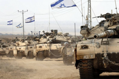 Dezenas de tanques israelenses entram no sul da Faixa de Gaza