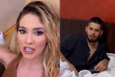 Vídeo! Virginia Fonseca surpreende Zé Felipe em hotel e reclama da reação do cantor: 'Fiquei brava'