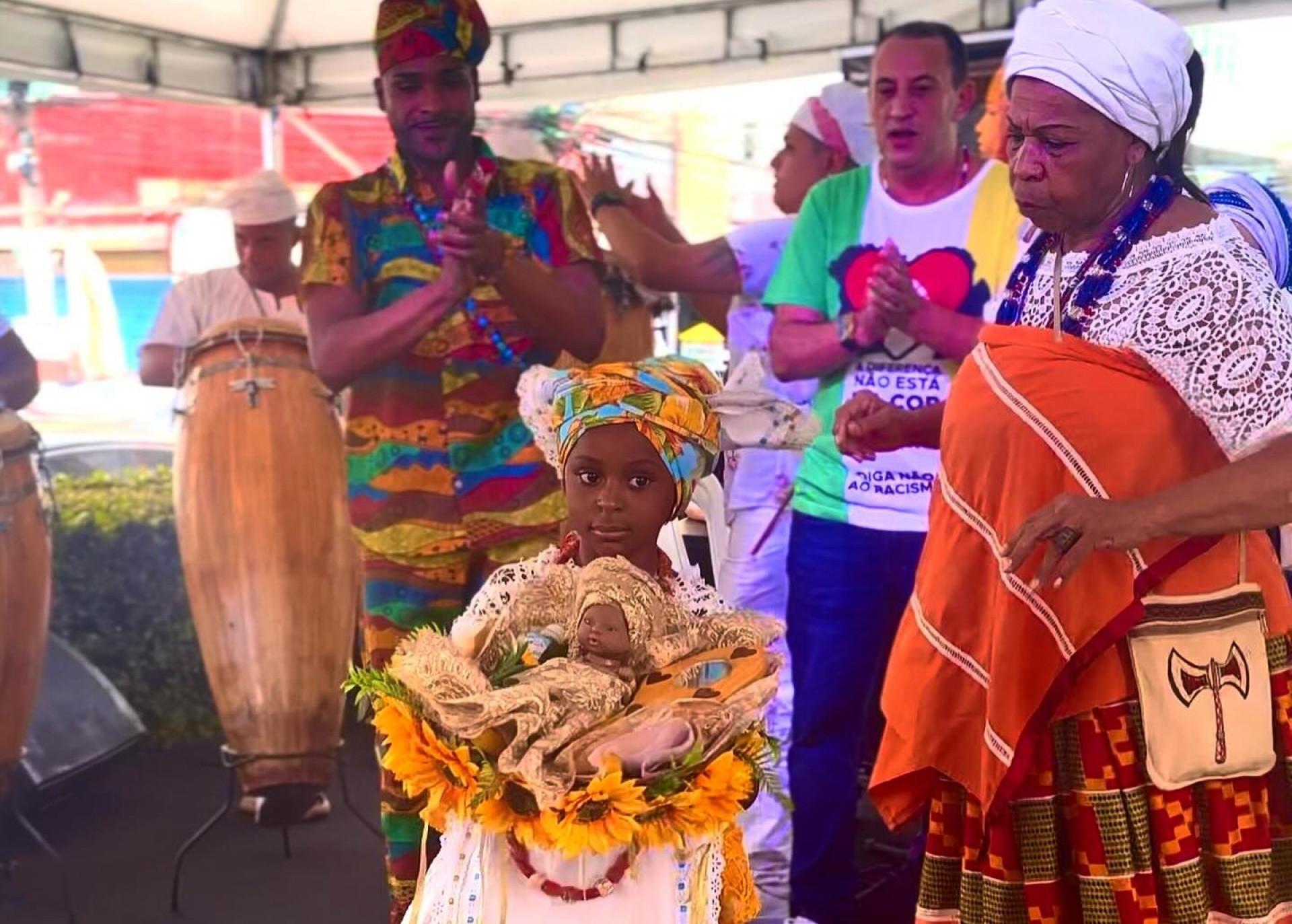 Matrizes africanas no Pa&ccedil;o Municipal da Prefeitura - Divulga&ccedil;&atilde;o / PMN