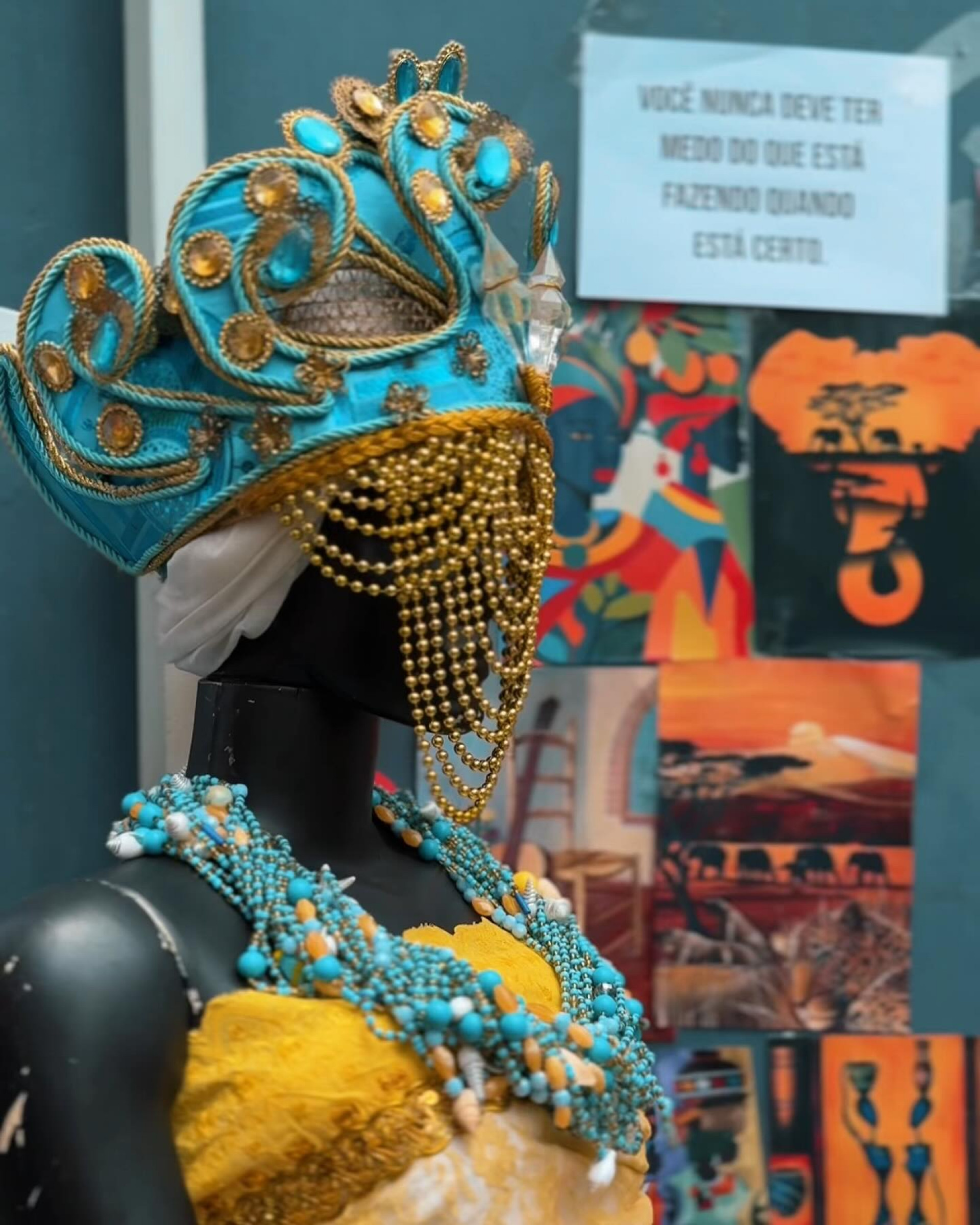 Arte africana na exposição do Dia da Consciência Negra - Divulgação / PMN