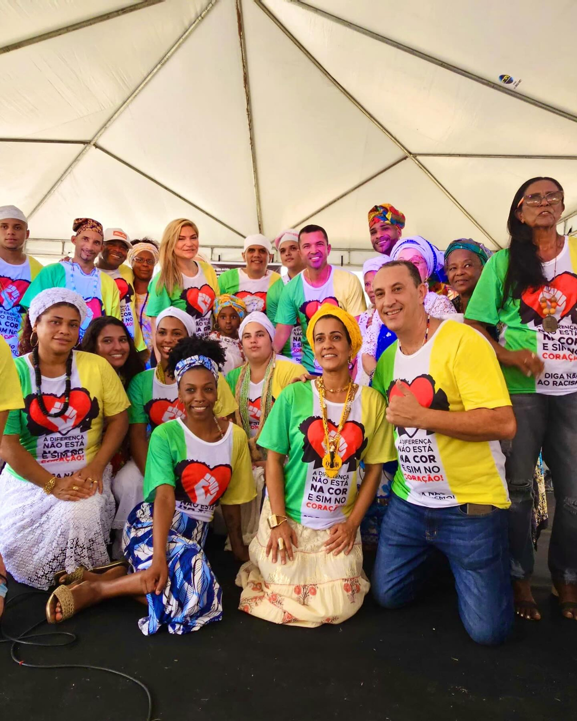 Equipe da Superintend&ecirc;ncia Municipal de Promo&ccedil;&atilde;o da Igualdade Racial, no evento comemorativo ao Dia da Consci&ecirc;ncia Negra - Divulga&ccedil;&atilde;o / PMN